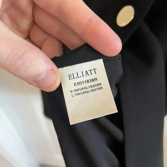 308 Elliatt Iris Blazer Dress in Black Size Small - Picture 5 of 6